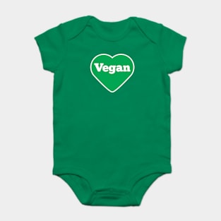 Vegan Heart T-Shirt Baby Bodysuit